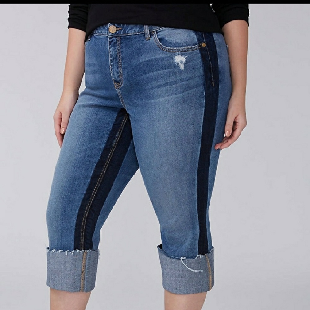 Lane Bryant Re/Made In L.A Straight Crop Jean - Picture 2 of 8